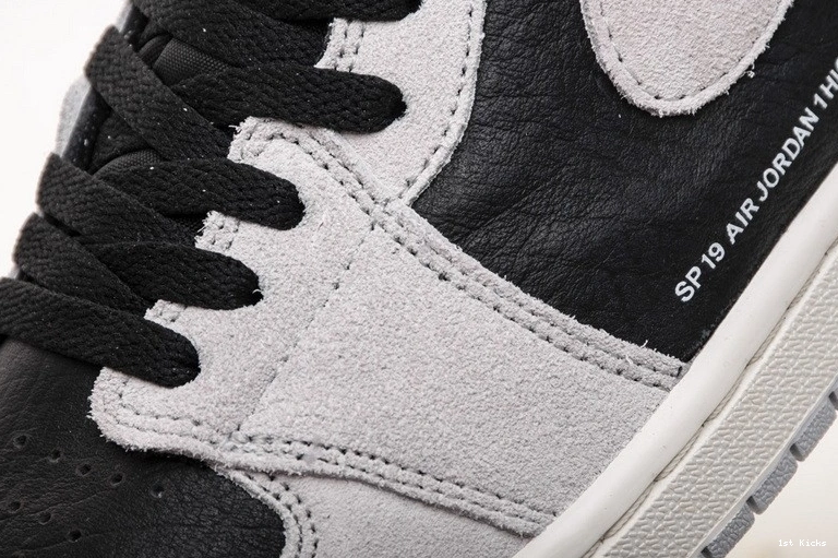 Grey Crimson 1 Black 555088-018 Air Jordan 1102